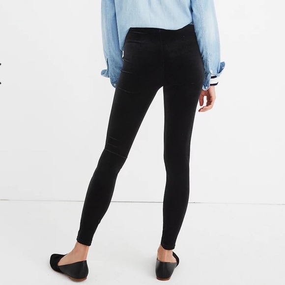 MADEWELL High-Rise Velvet Leggings - Picture 2 of 10